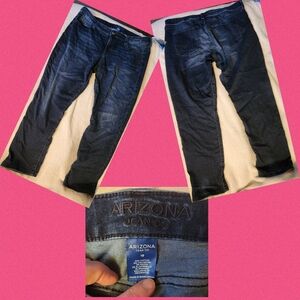 Arizona Jean Company Women's Straight Leg Jeans - Dark Blue